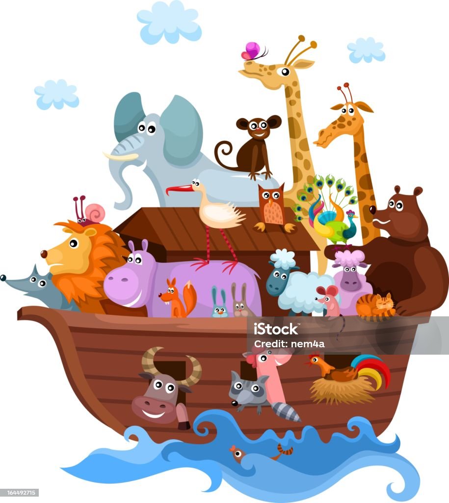 Noah's Ark vector illustration of a Noah's Ark Animal stock vector