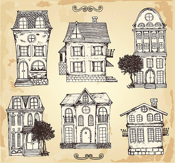 170+ French Country House Drawing Stock Illustrations, Royalty