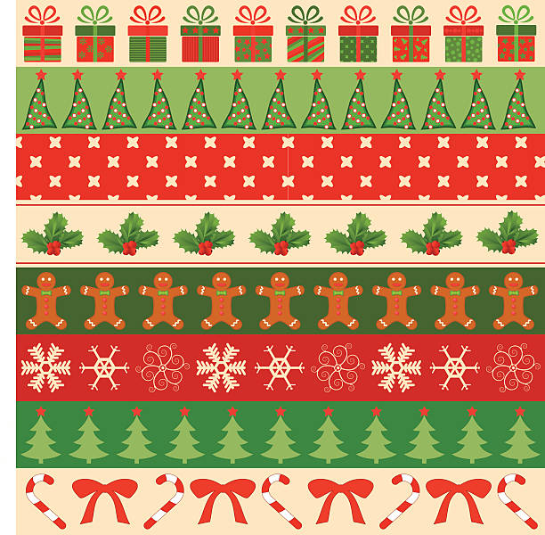 collection of vector christmas ornaments vector art illustration