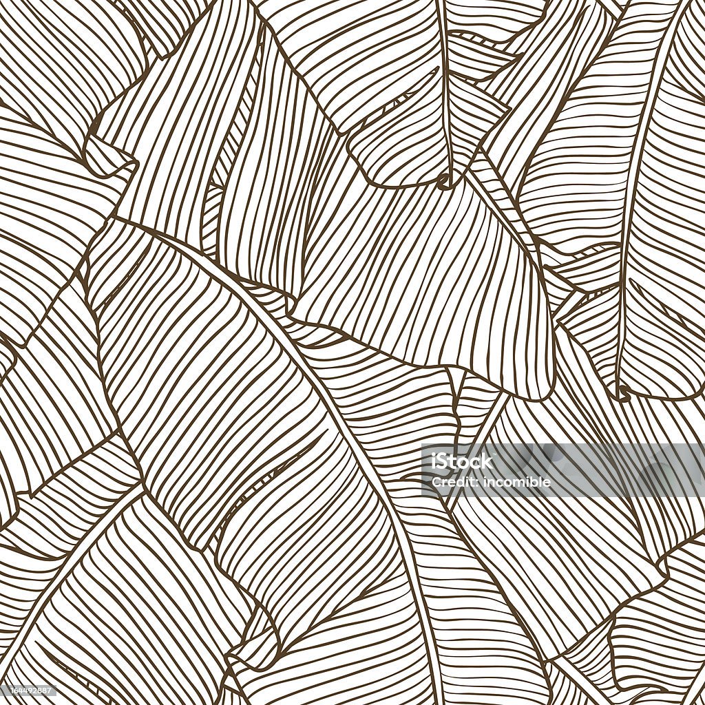 Ilustracja wektorowa liście palm tree.  Bezszwowe wzór. - Grafika wektorowa royalty-free (Wzór - Opis)