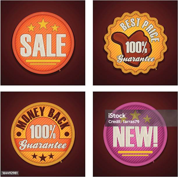 Set Di Icone Dello Shopping - Immagini vettoriali stock e altre immagini di Cucire - Cucire, Cucitura visibile, Badge