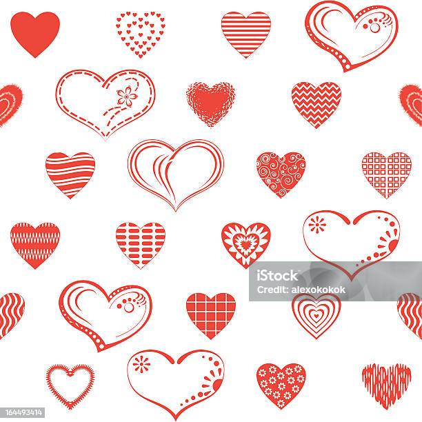 Valentine Heart Seamless Stock Illustration - Download Image Now - Abstract, Application Form, Art