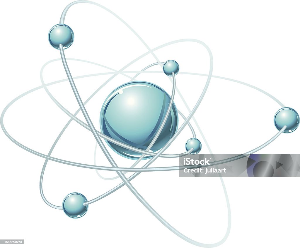 Atom Rays Vector Vector Model Of Atom Stock Illustration - Download Image Now - Atom ...