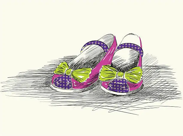 Vector illustration of fashion  shoes.