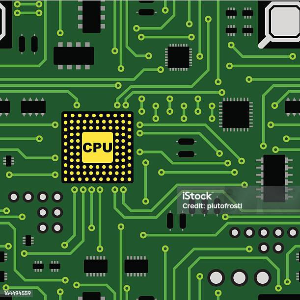 회로 기판 연속무늬 0명에 대한 스톡 벡터 아트 및 기타 이미지 - 0명, CPU, 개념과 주제