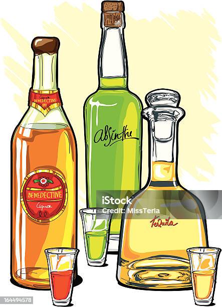 強いアルコール飲料 - アブサンのベクターアート素材や画像を多数ご用意 - アブサン, アルコール飲料, イラストレーション