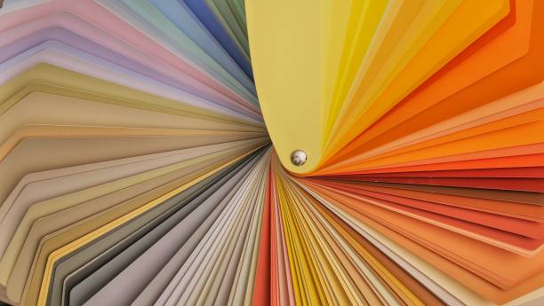 istock Colour swatches book. Rainbow sample colors catalogue 1644947213