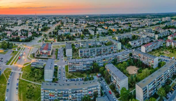 istock View at Pabianice city from a drone 1644959588