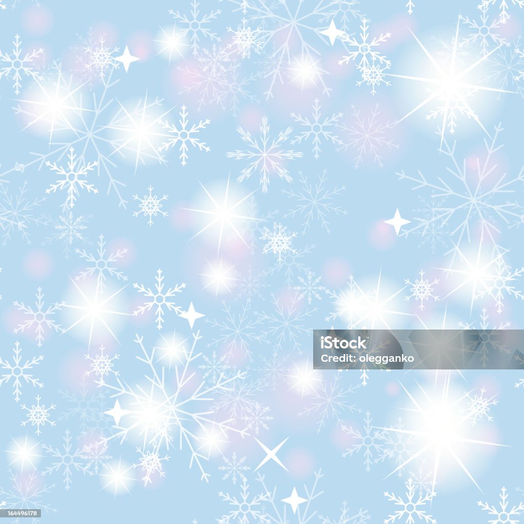 Fond sans couture de flocons de neige. illustration vectorielle - clipart vectoriel de Abstrait libre de droits