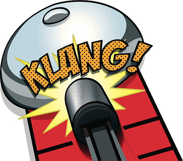 Klang Goes The High Striker Stock Illustration - Download Image Now -  Fairground Strength Tester, Leisure Games, Hammer - iStock
