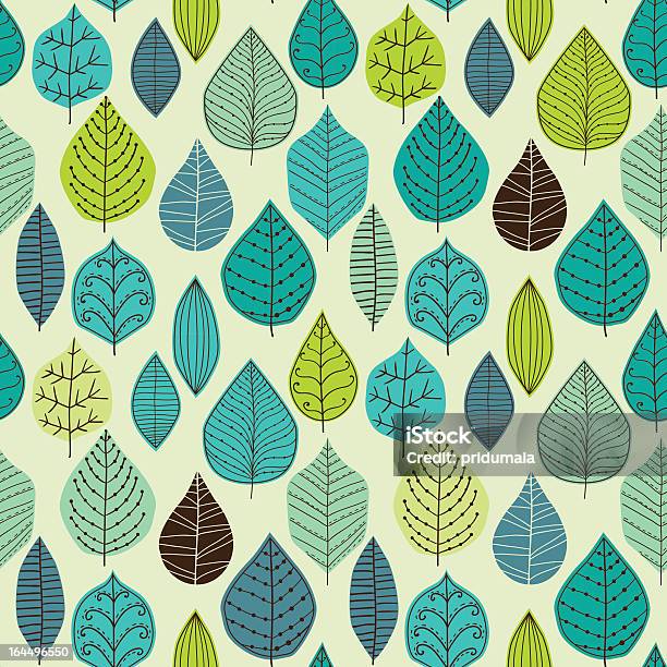 Seamless Leaf Pattern Stock Illustration - Download Image Now - Abstract, Autumn, Backgrounds