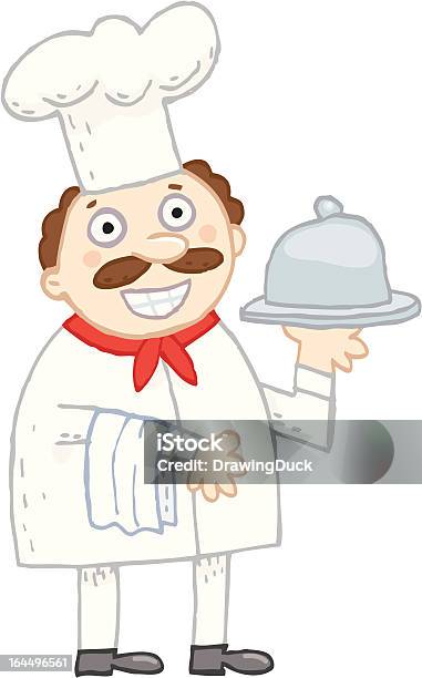 Lo Chef Sorridente - Immagini vettoriali stock e altre immagini di Abito da cuoco - Abito da cuoco, Allegro, Cappello da cuoco