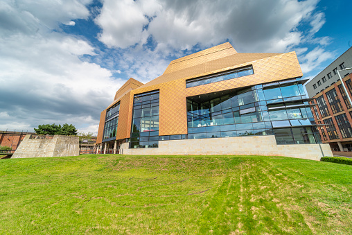 Worcester,Worcestershire,UK-August 17 2023:The Hive is Europe's first fully integrated university and public library,opened by the Queen in 2012,holding public lectures,exhibitions and performances.