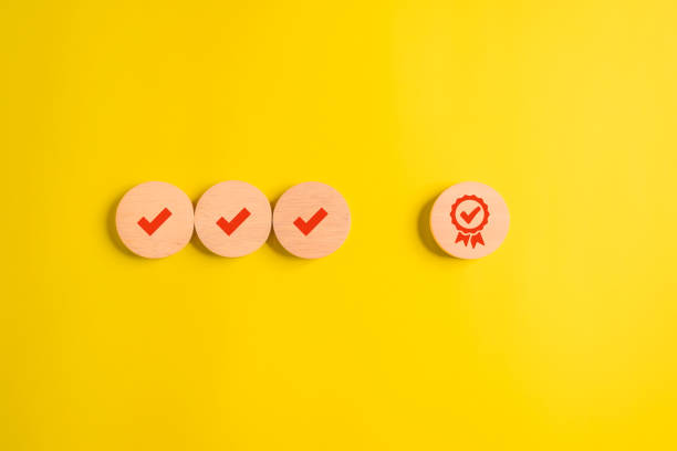 istock Guarantee concept Certification and Manufacturing iso standards audit checklist. High quality photo 1645037121