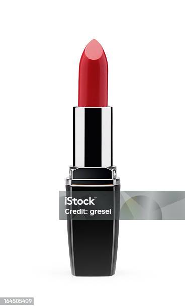 Red Lipstick Stock Photo - Download Image Now - Lipstick, Cut Out, Make-Up