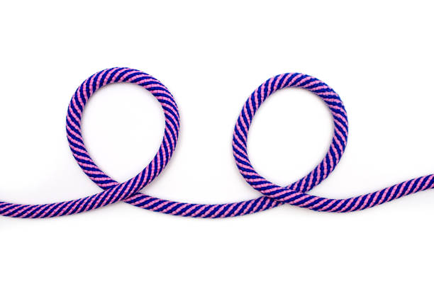 Flowing ropes, creativity concept. Digitally generated image. 3d render.