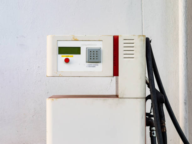 istock Old Petrol Station Close up in Austria 1645213562