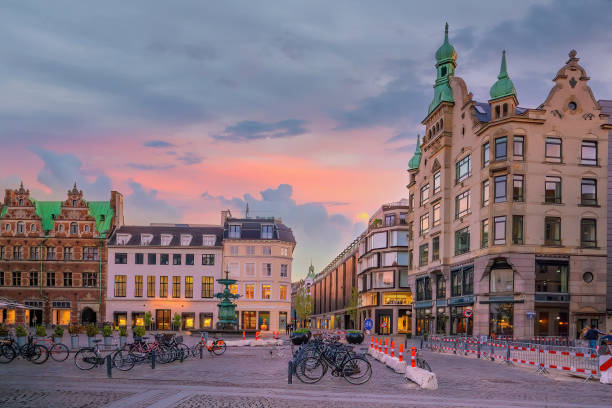 istock Copenhagen downtown city skyline in Denmark 1645224817
