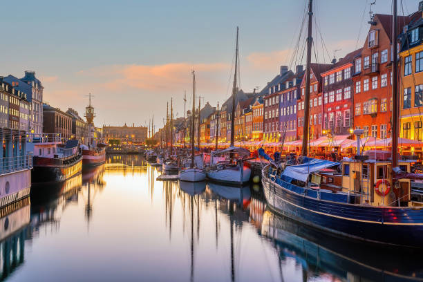 istock Copenhagen downtown city skyline in Denmark 1645224825