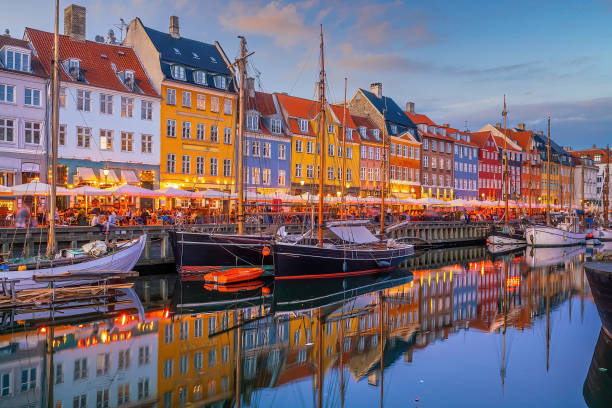 istock Copenhagen downtown city skyline in Denmark 1645224826