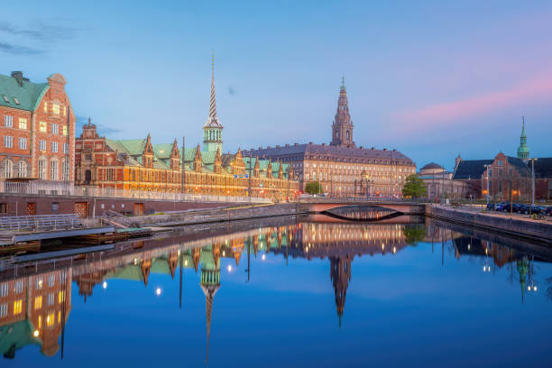 istock Copenhagen downtown city skyline in Denmark 1645225212