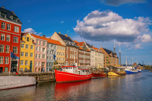 istock Copenhagen downtown city skyline in Denmark 1645225356