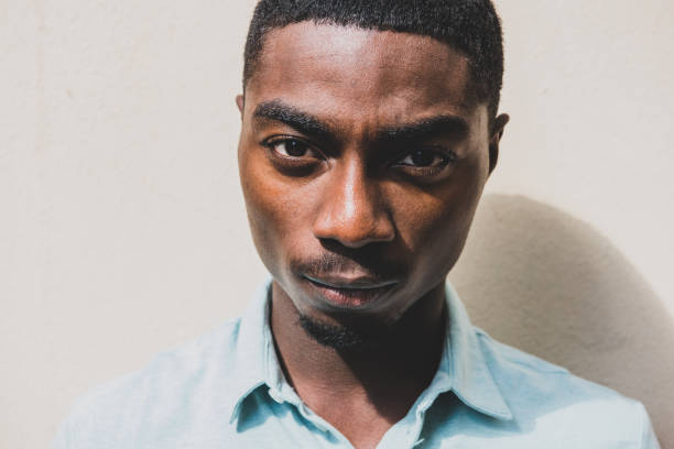istock close up front portrait man staring 1645233575