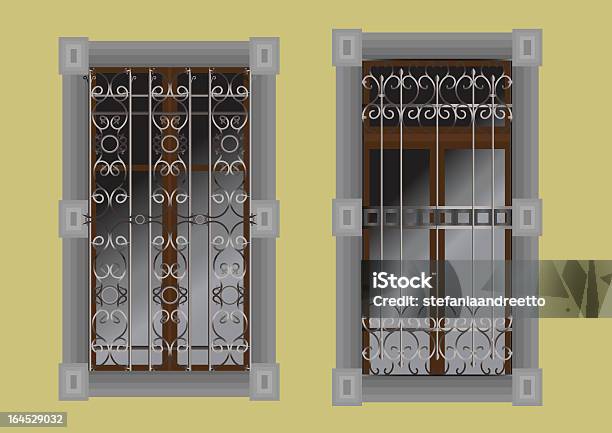 Wrought Iron Railings Stock Illustration - Download Image Now - Architecture, History, Illustration