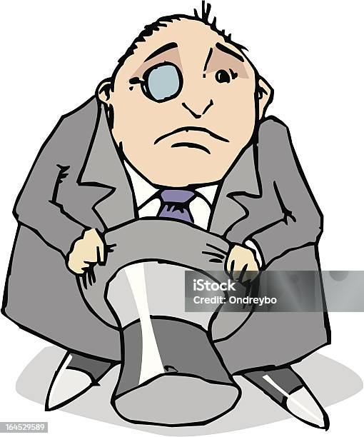 Miserable Capitalist Stock Illustration - Download Image Now - Business, Business Person, Businessman