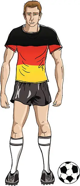 Vector illustration of soccer player