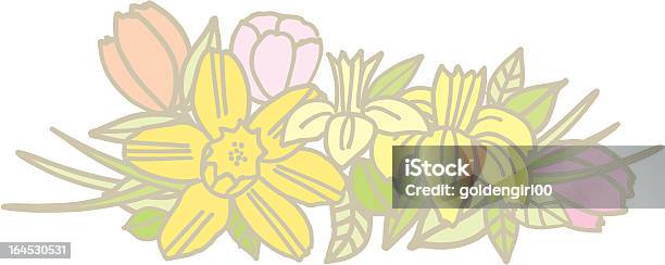 Ilustración de Pastel Flores De Primavera y más Vectores Libres de Derechos de Abeja - Abeja, Amarillo - Color, Arte y artesanía