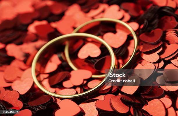 결혼 반지 레드 하트 0명에 대한 스톡 사진 및 기타 이미지 - 0명, 결혼 반지, 결혼식