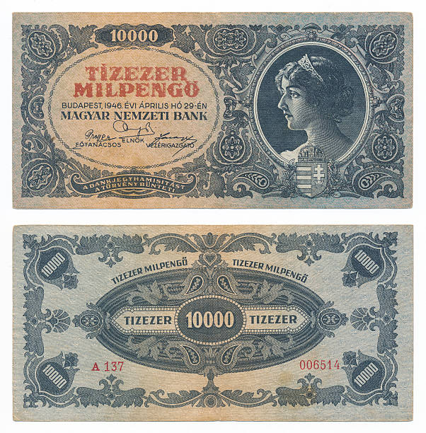 istock Hungarian banknote at 10 thousand pengo, 1946 year 164536956