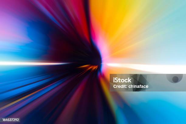 Colorful Tunnel Stock Photo - Download Image Now - Abstract, The Way Forward, Lighting Equipment