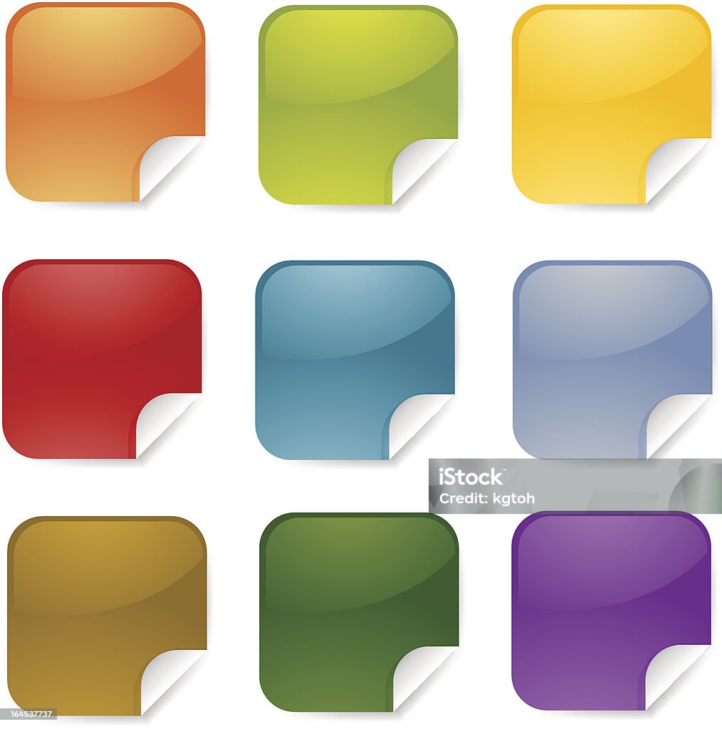 Square Sticker Vector Square Stickers Stock Illustration - Download Image Now - Arrangement ...