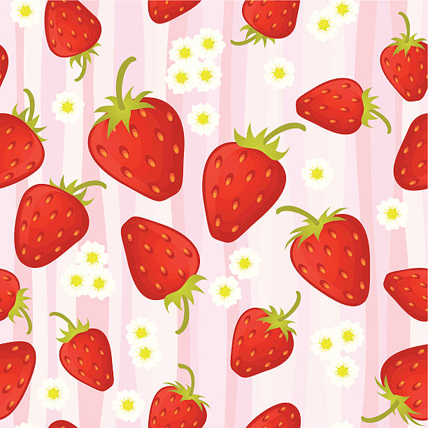 イチゴのシームレスなパターン。 - chandler strawberry点のイラスト素材／クリップアート素材／マンガ素材／アイコン素材
