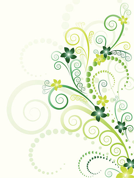 Fleuri vert illustration - Illustration vectorielle