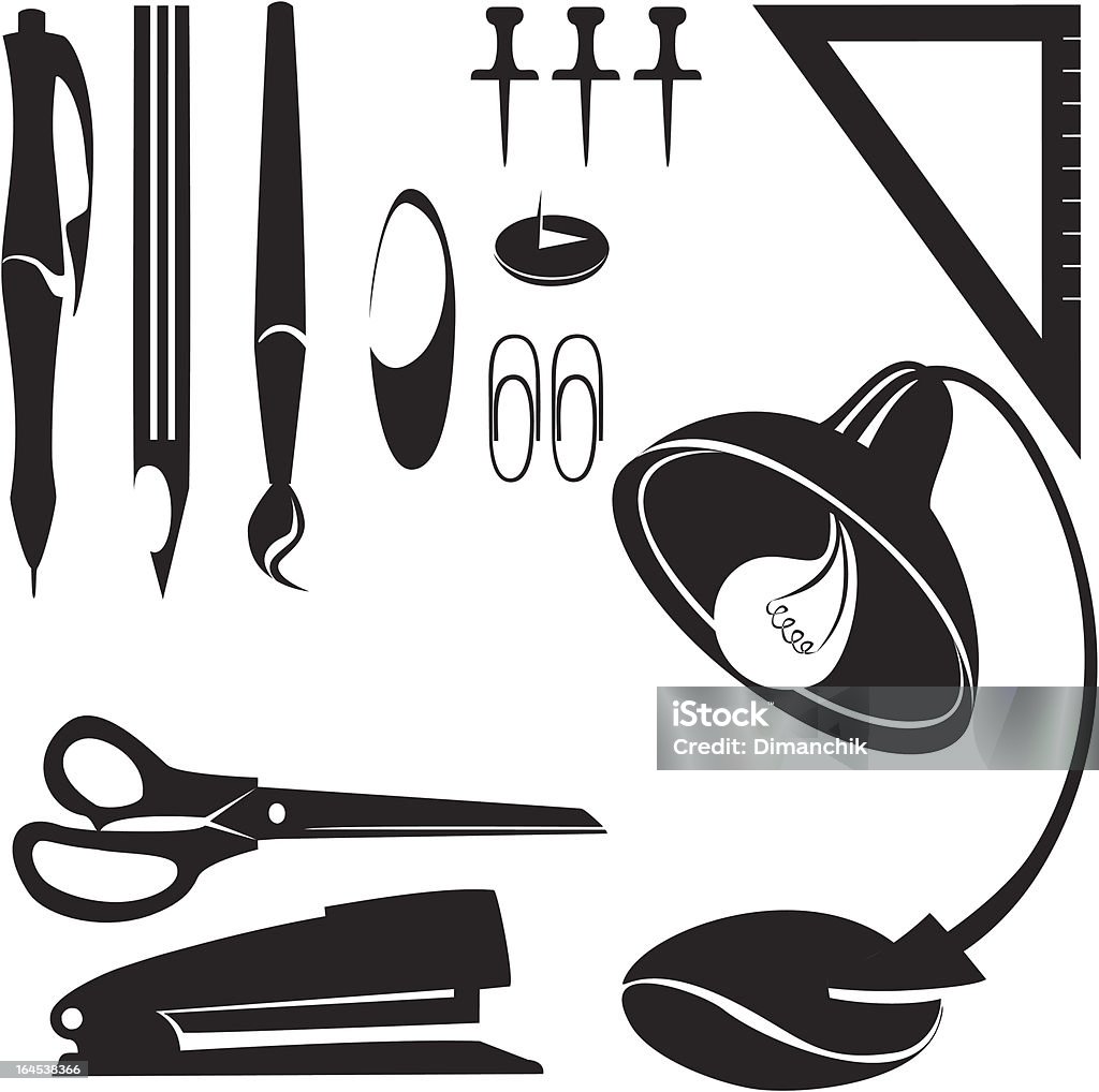 office items 001 Vector office set 001 Business stock vector