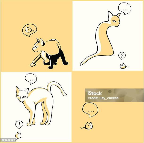 Katzen Mouses Stock Vektor Art und mehr Bilder von Comic - Kunstwerk - Comic - Kunstwerk, Das Leben zu Hause, Domestizierte Tiere