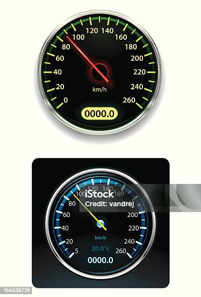 Speedometers - イラストレーションのベクターアート素材や画像を多数ご用意 - イラストレーション, イルミネーション, エレクトロニクス産業