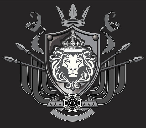 Lion Flag Crest Stock Illustration - Download Image Now - Coat Of Arms,  Haile Selassie, Animal - iStock