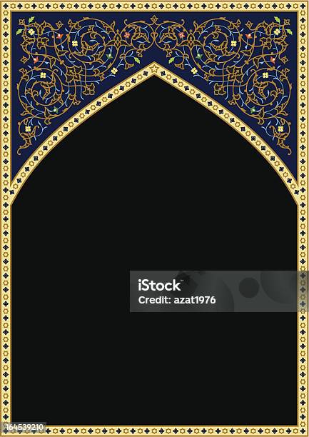 Traditional Arab Floral Frame Stock Illustration - Download Image Now - Antique, Arabic Style, Art