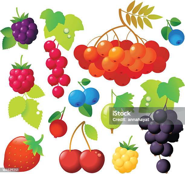 Berry Symbole Stock Vektor Art und mehr Bilder von Amerikanische Heidelbeere - Amerikanische Heidelbeere, Beere - Obst, Blatt - Pflanzenbestandteile