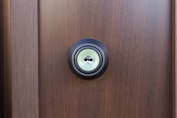 istock keyhole of the front door. 1645399128
