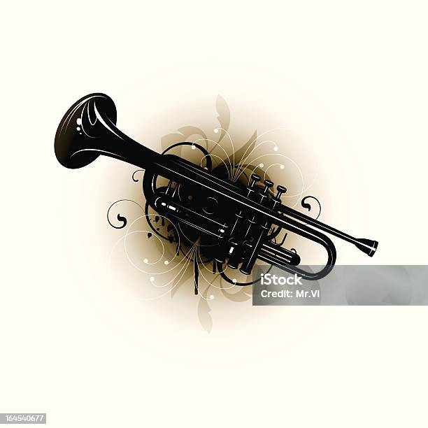 Музыкальная Труба — стоковая векторная графика и другие изображения на тему Абстрактный - Абстрактный, Векторная графика, Ветер