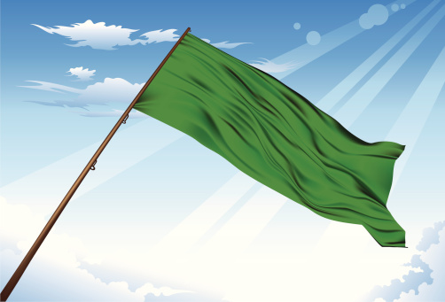 Lybia flag illustrated with gradient mesh tool.