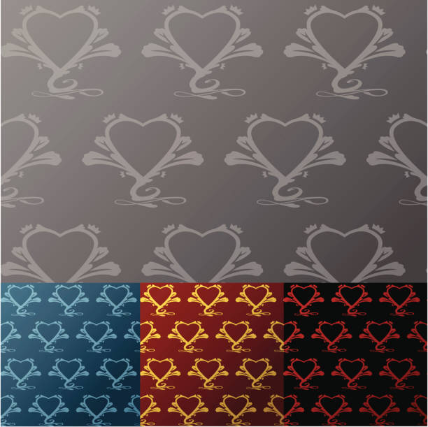 illustrations, cliparts, dessins animés et icônes de sans couture coeur - heart shape valentines day love backgrounds