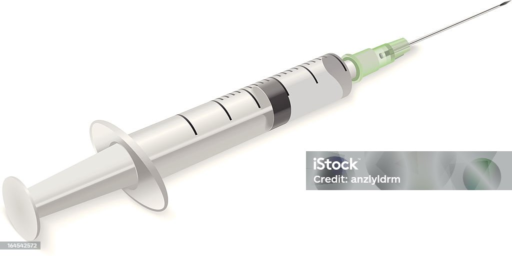 Seringue (Hypodermic Needle - clipart vectoriel de Comportement addictif libre de droits