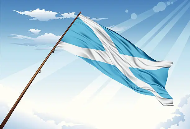 Vector illustration of Scotland Flag