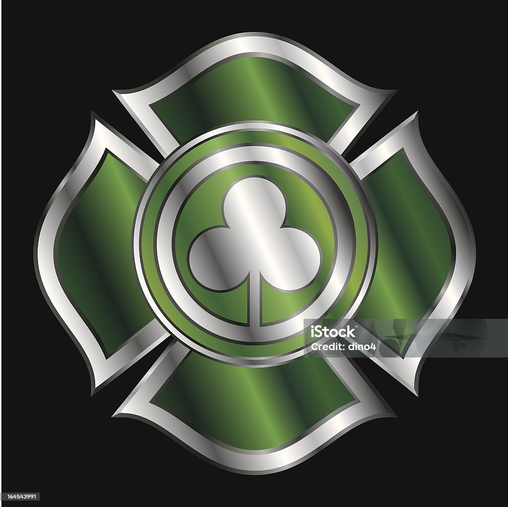 Emblema do Trevo Bombeiros - Royalty-free Conceito arte vetorial